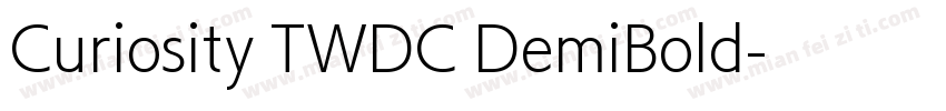 Curiosity TWDC DemiBold字体转换